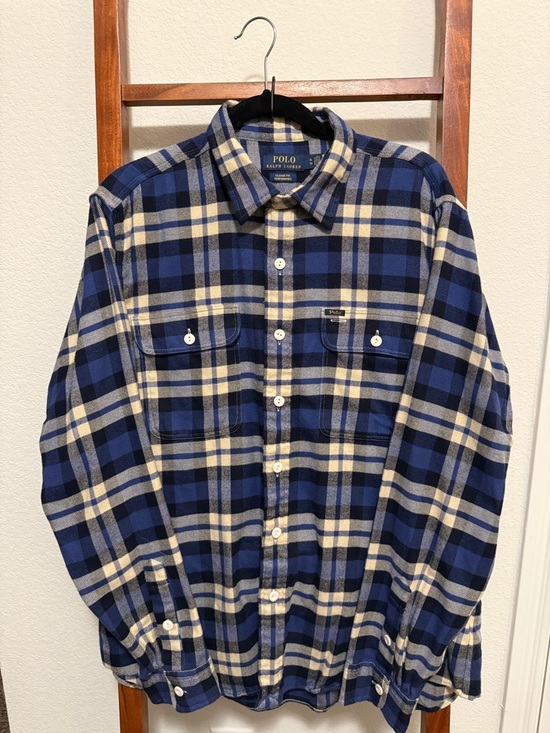 Polo Ralph Lauren Other - Polo by Ralph Lauren Blue and Cream Plaid Button-Down Shirt